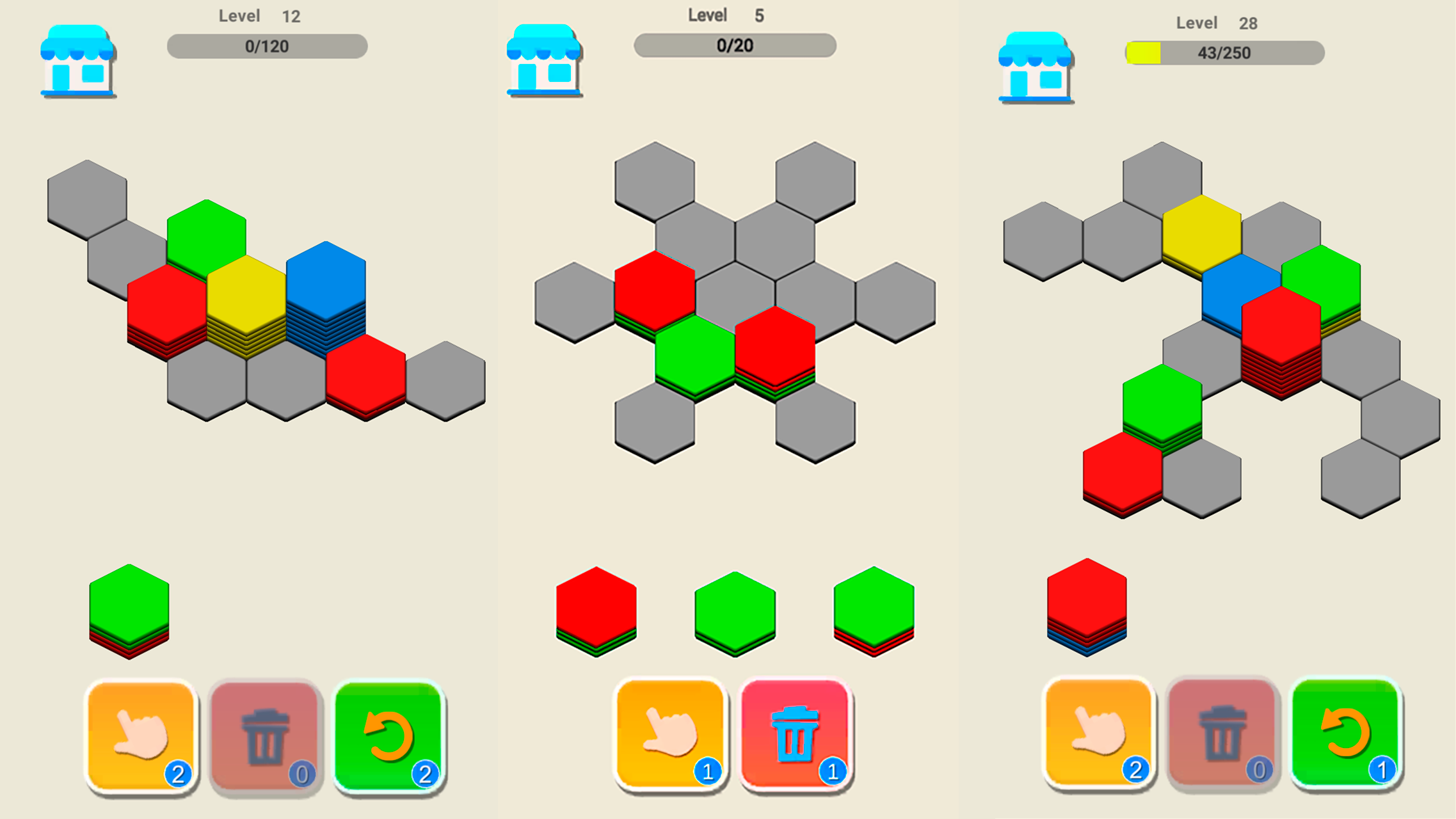 Sorting hexes — screenshot 3