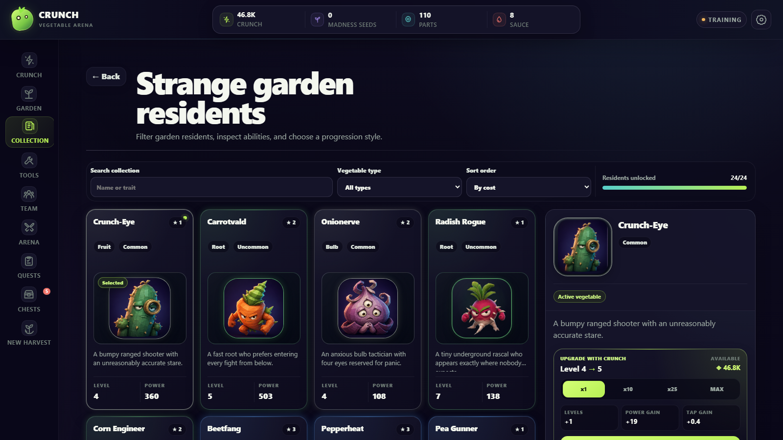 Crunch: Vegetable Arena — screenshot 3