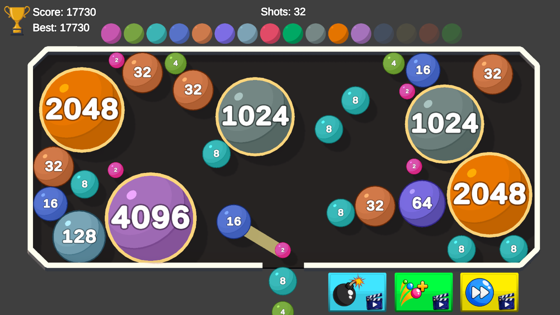 Ball merge 2048 — screenshot 1