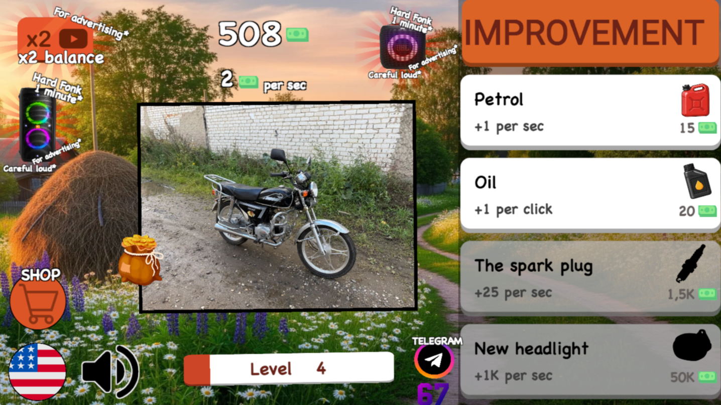 Moto-Clicker: The Evolution of Motorcycles — screenshot 3
