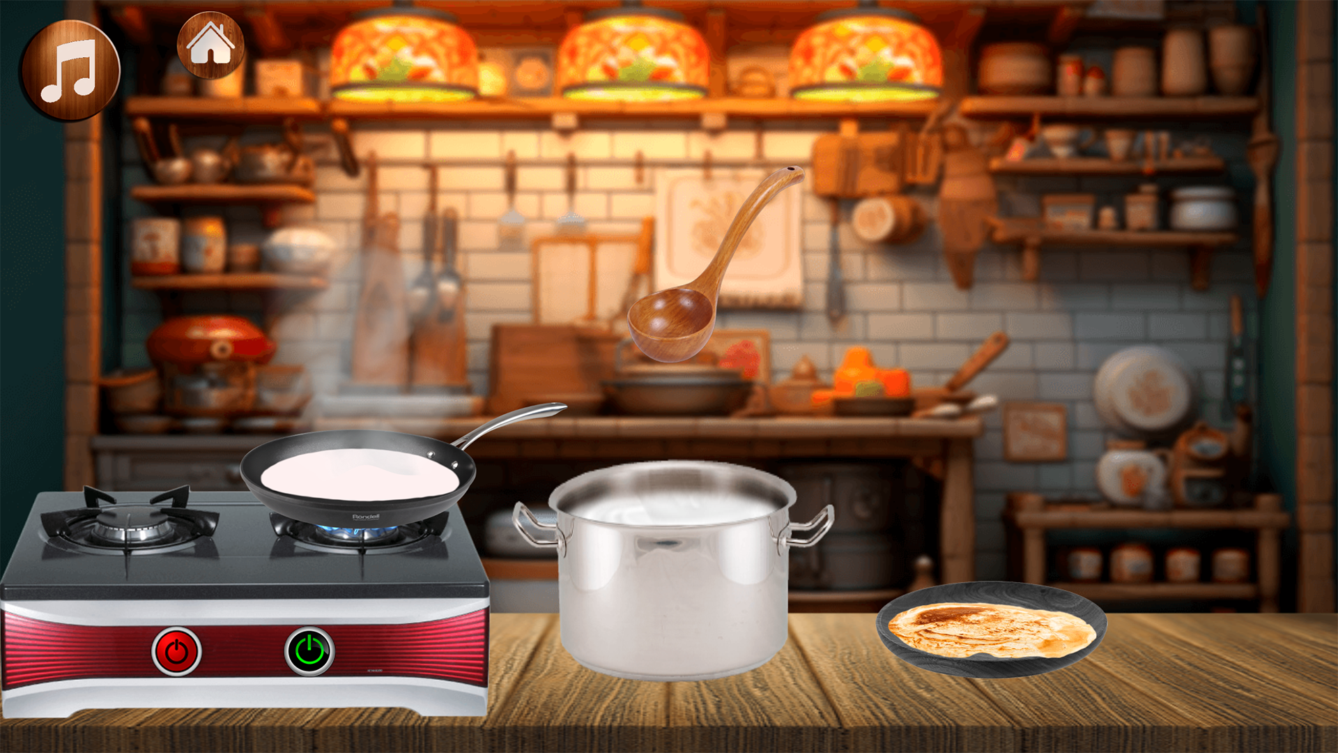 Pancakes - cooking food for children ASMR screenshot