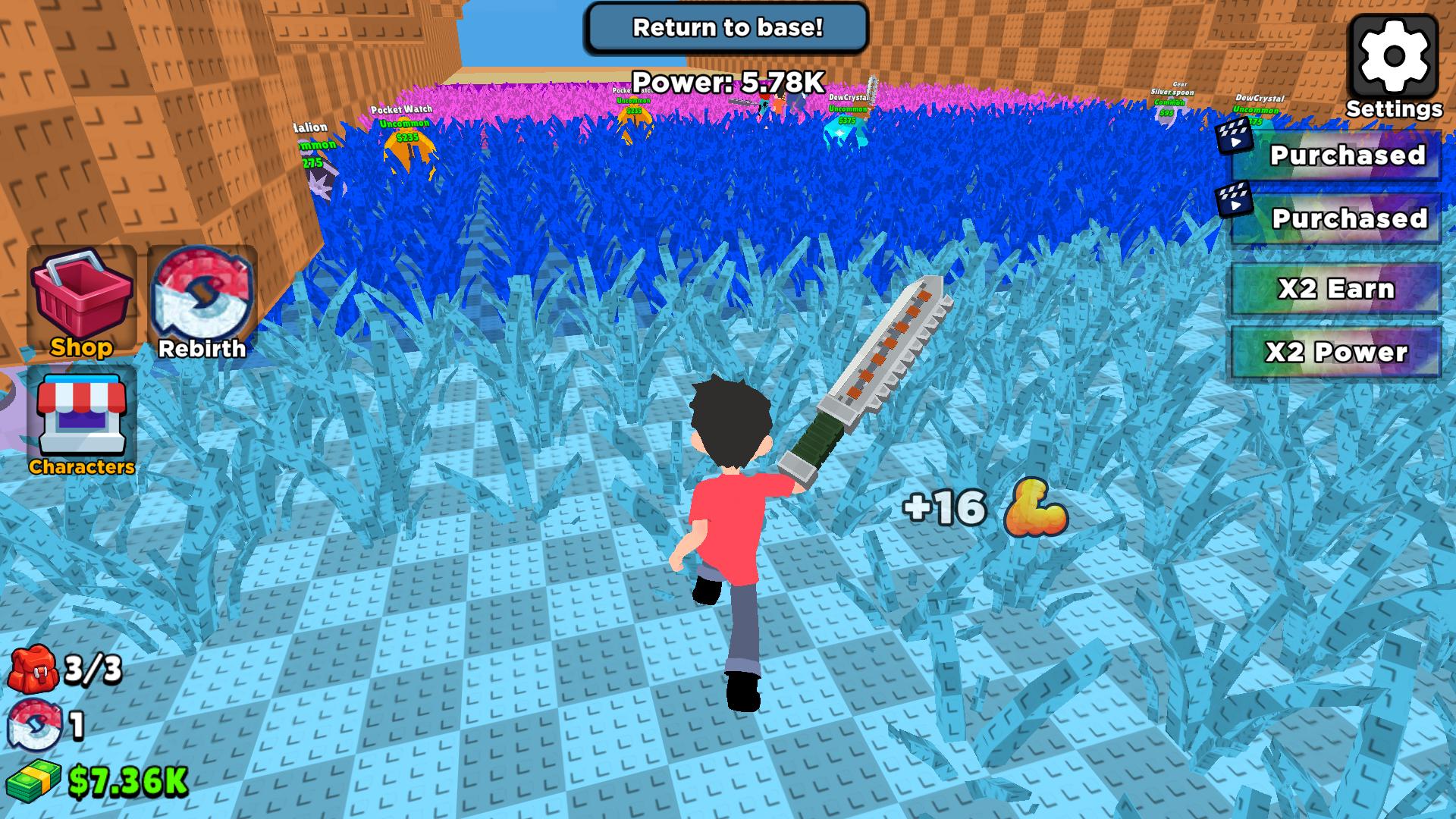 Obby: +1 for Mowing Grass screenshot 2