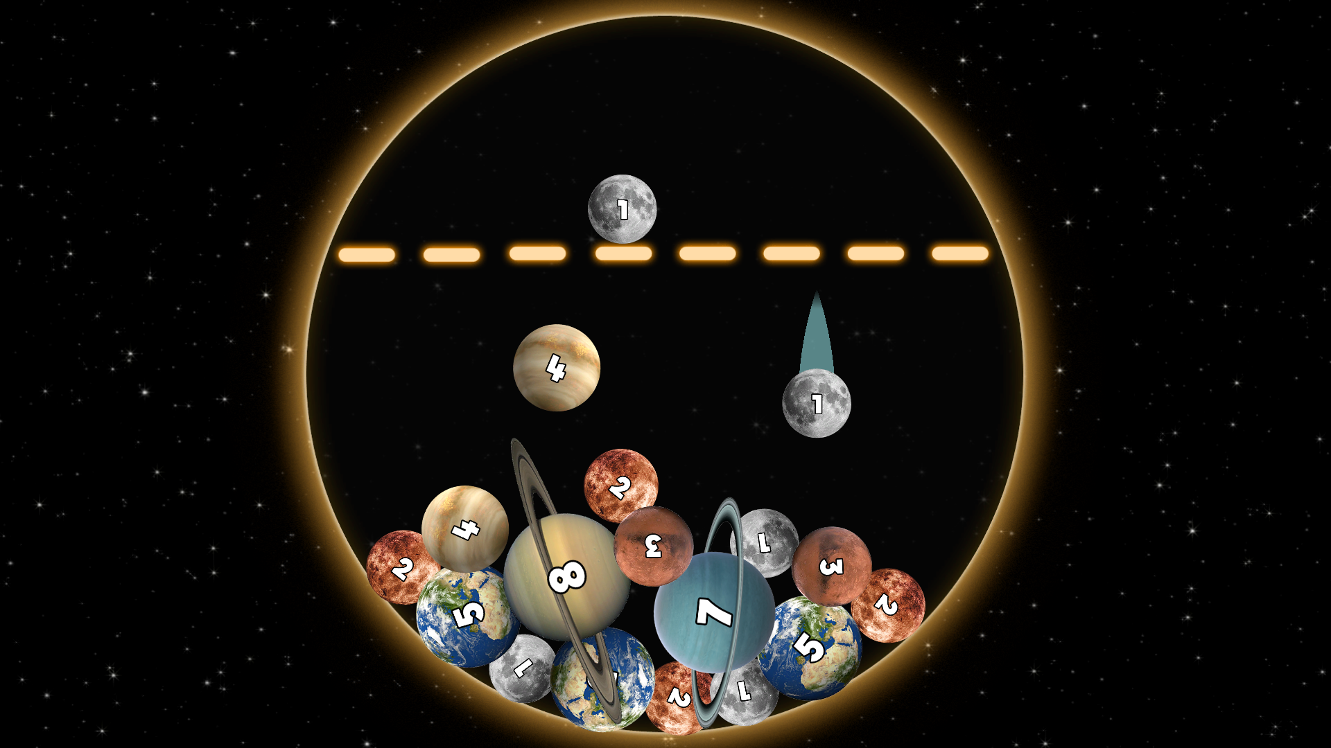 Merge the planets of the solar system 2048! screenshot