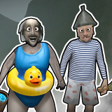 Granny In Sauna