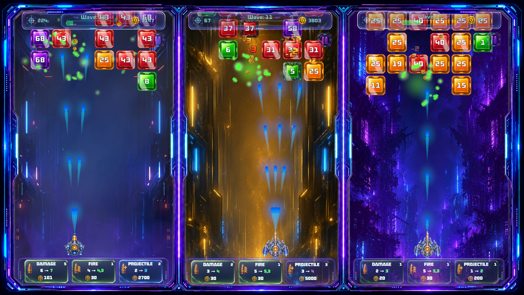 Neon Block Shooter — screenshot 1
