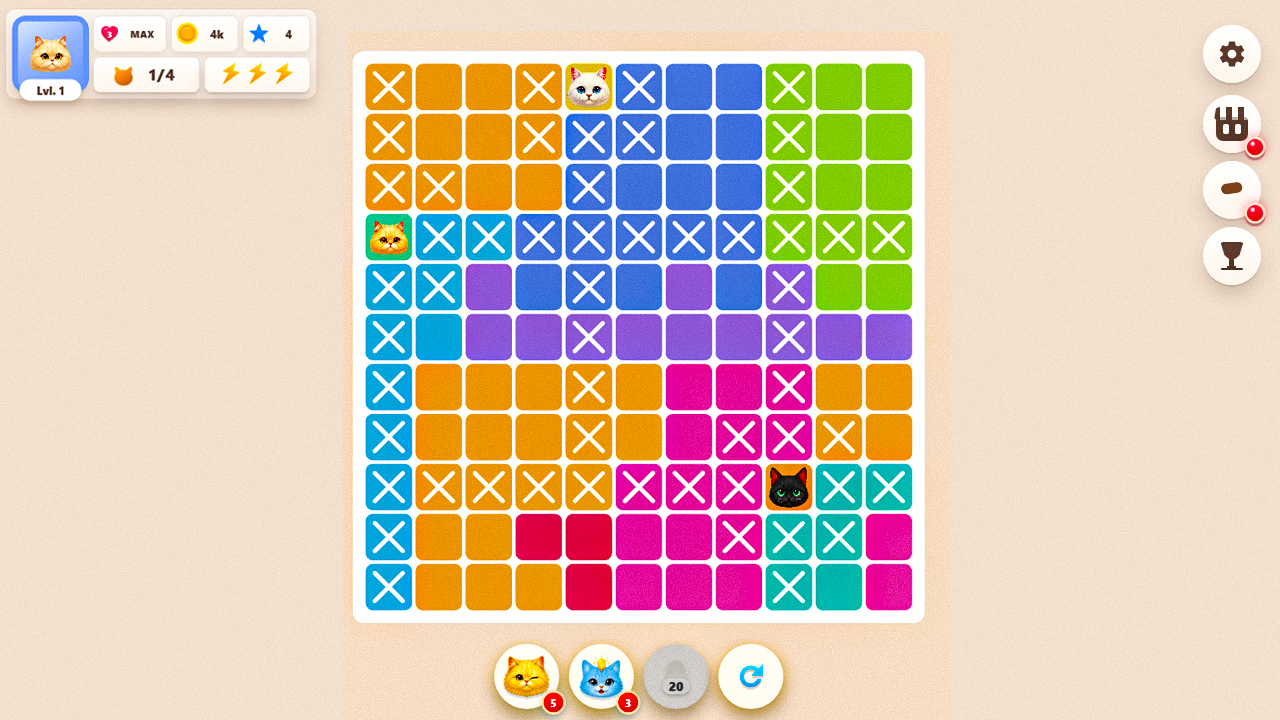 Meowdoku Cat Puzzle — screenshot 2