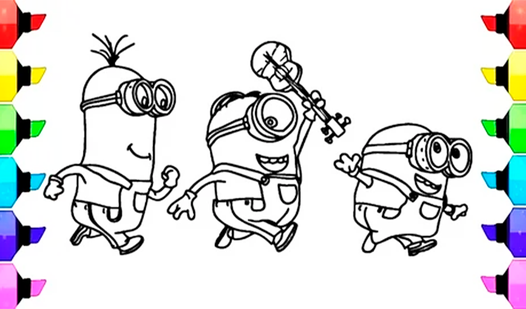 Minions: Fun Coloring Book for Kids