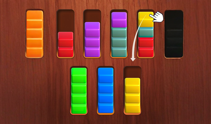 Wood Cube Sort game cover