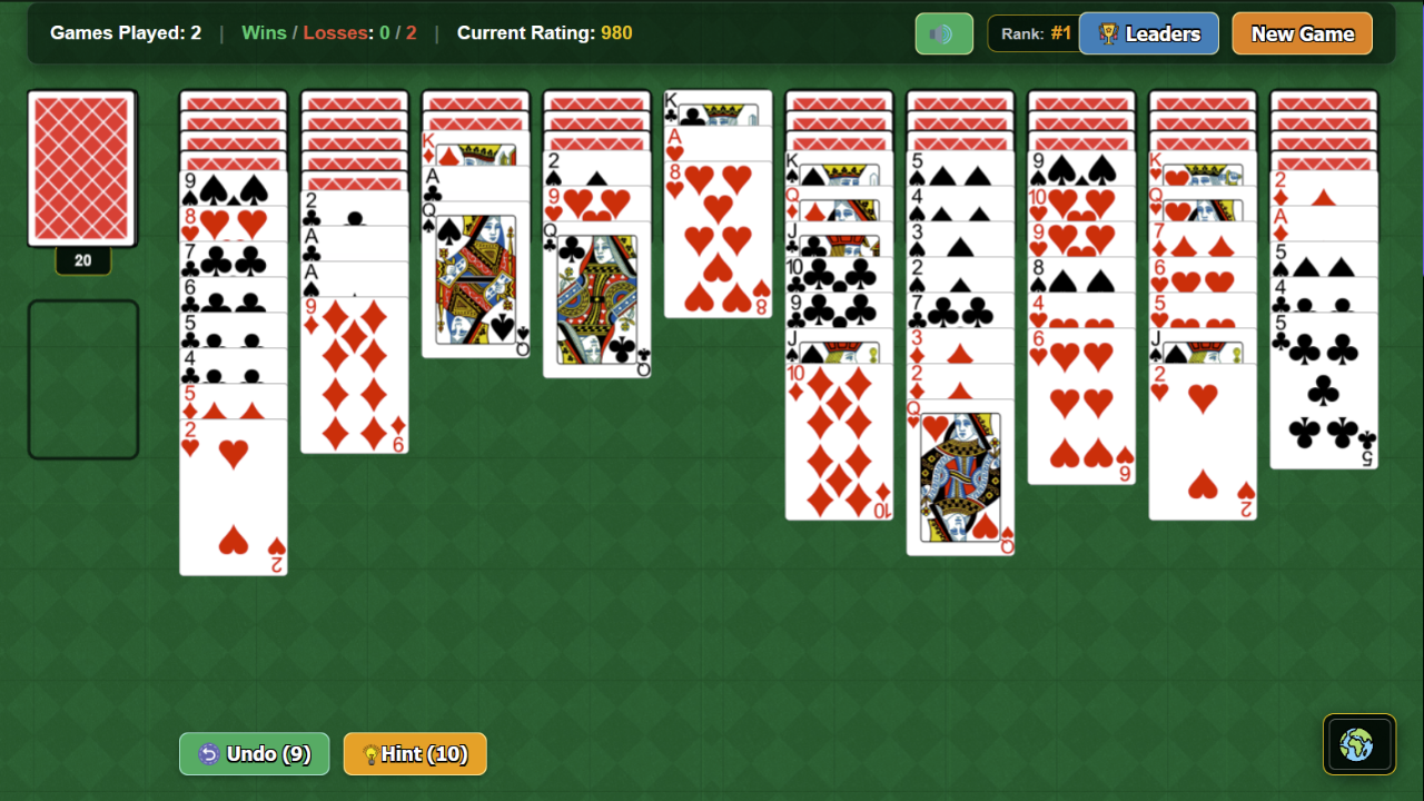 Spider Solitaire: Royal Rating — screenshot 4