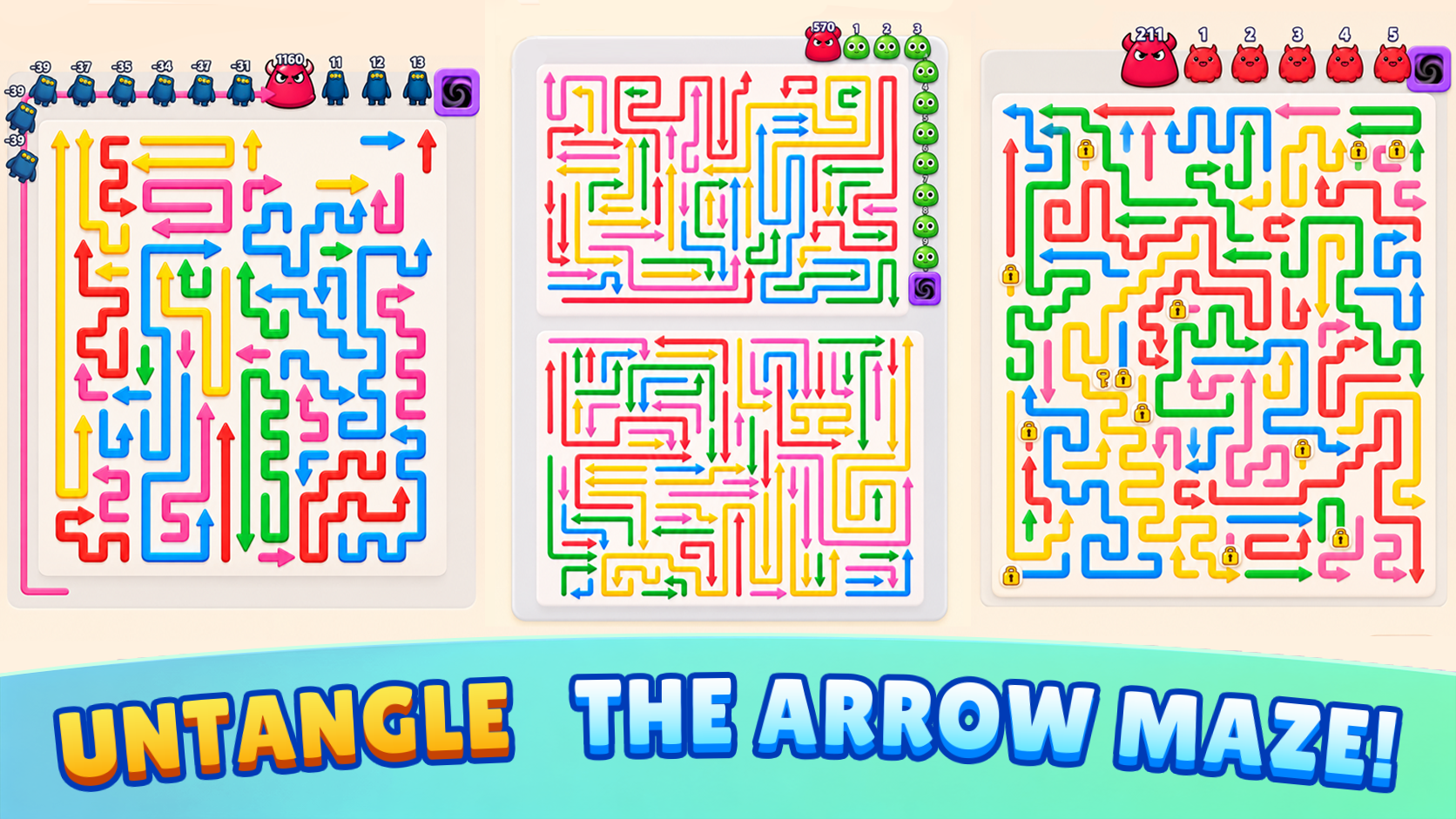 Arrow Maze: Stop the Monsters! screenshot 3