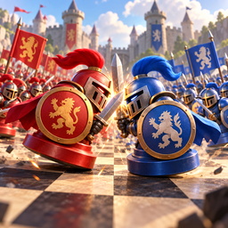 Checkers 3D: Royal Battle