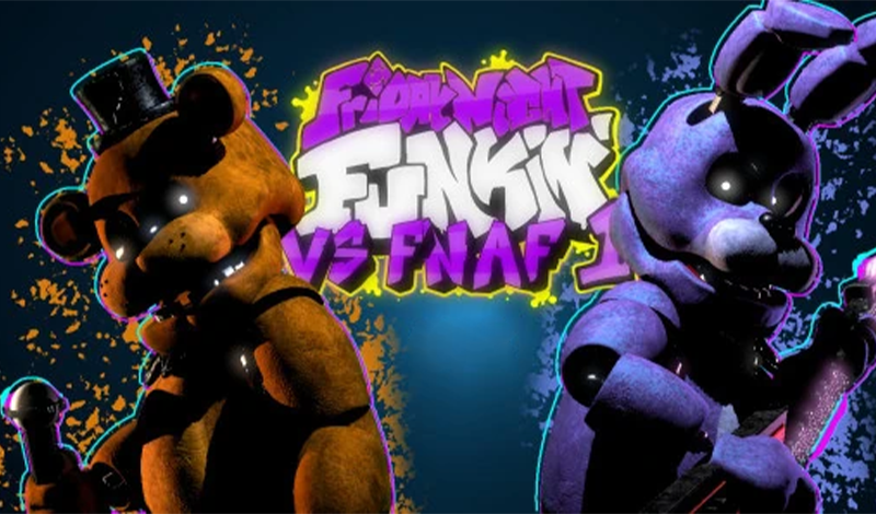 Friday Night Funkin vs FNAF 1 game cover