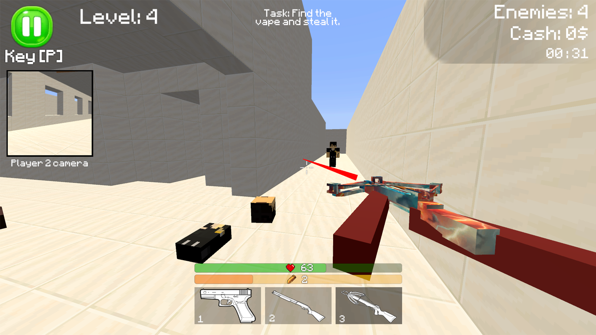 Block - Vape on the Web: 2 Players screenshot