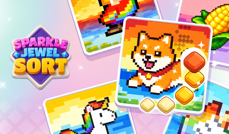 Sparkle Jewel Sort game cover