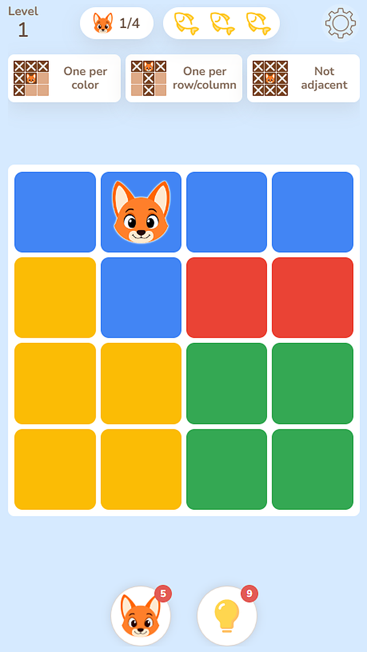 FOXYDOKU: Find the Little Fox screenshot 3