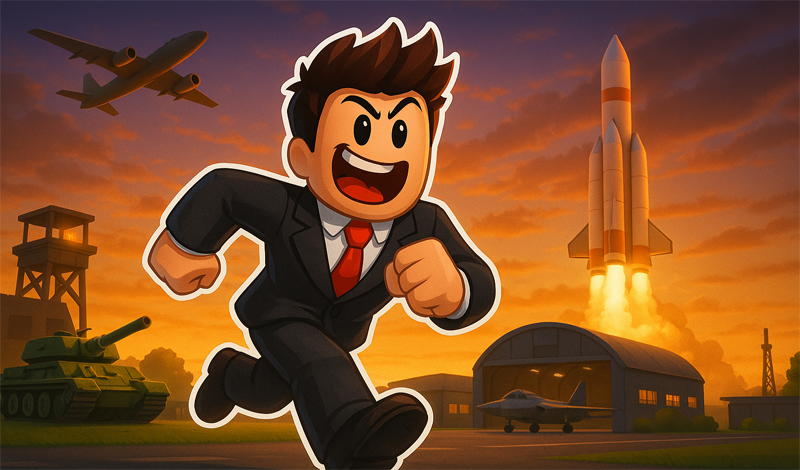 Obby Tycoon Military Base game cover