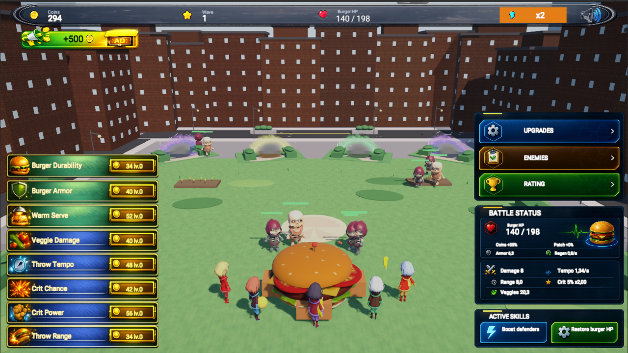 Defend the Burger! — screenshot 2