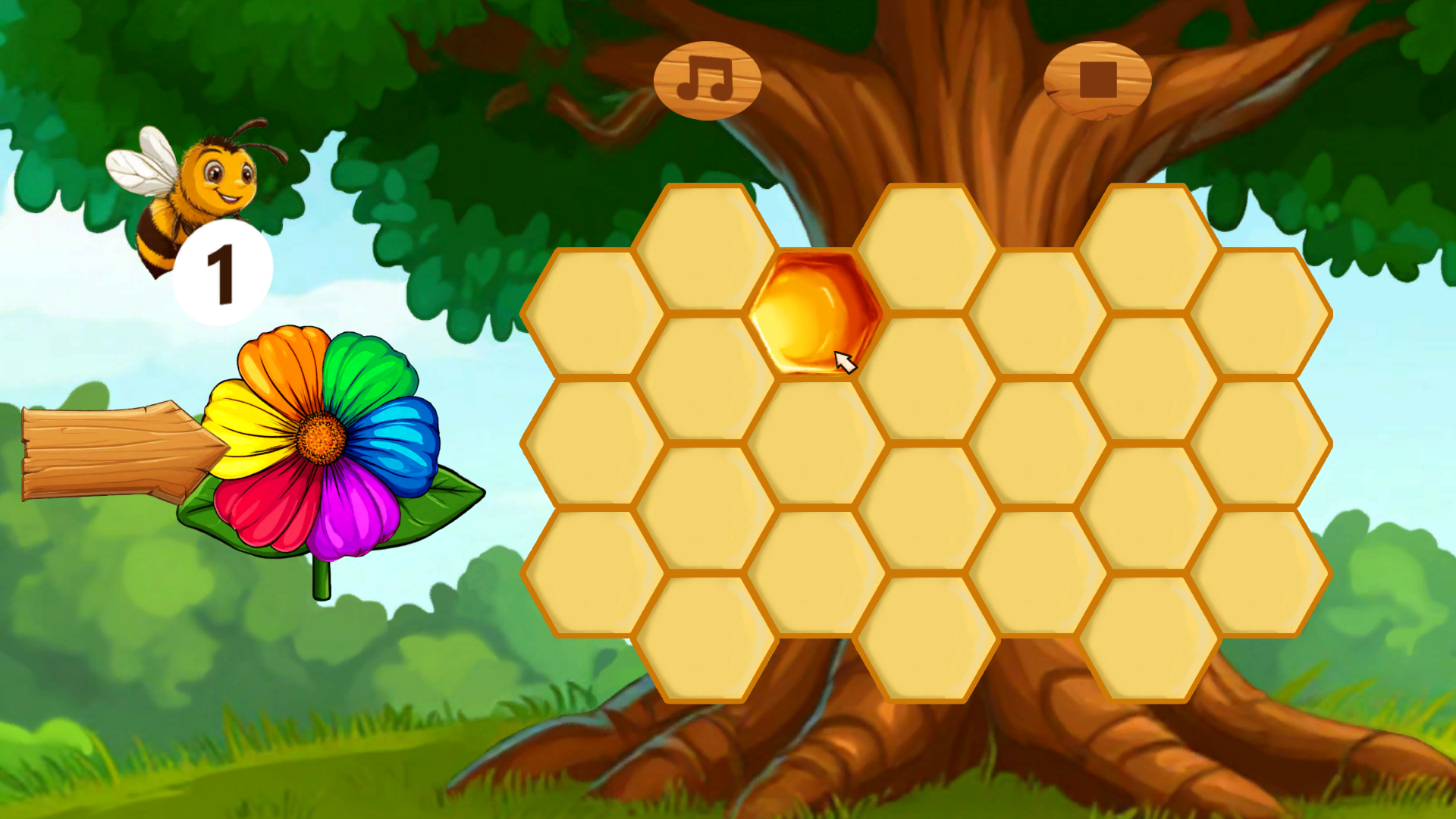 Colored Honeycombs — screenshot 2