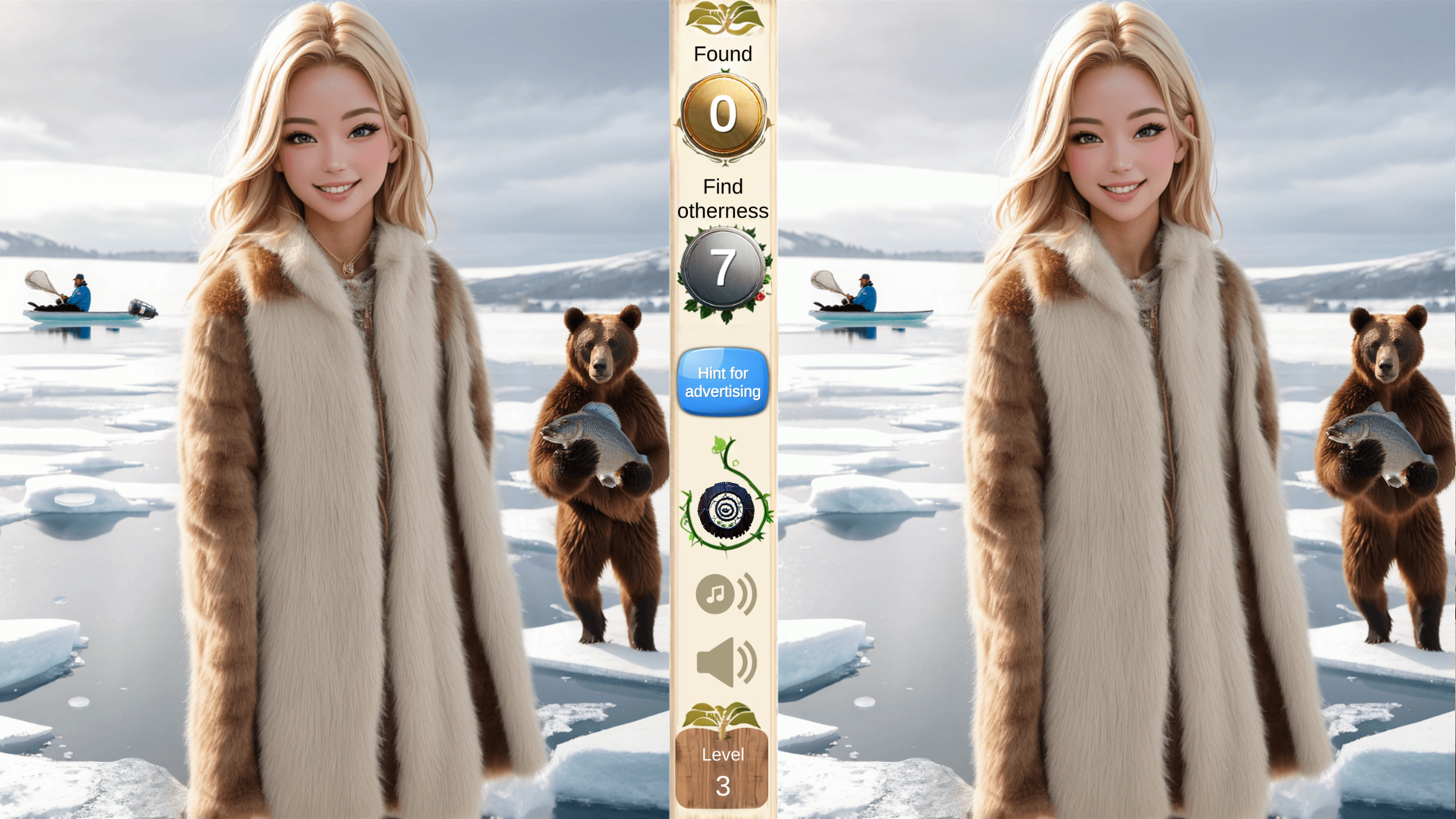 Find differences: Open the girl's photo screenshot