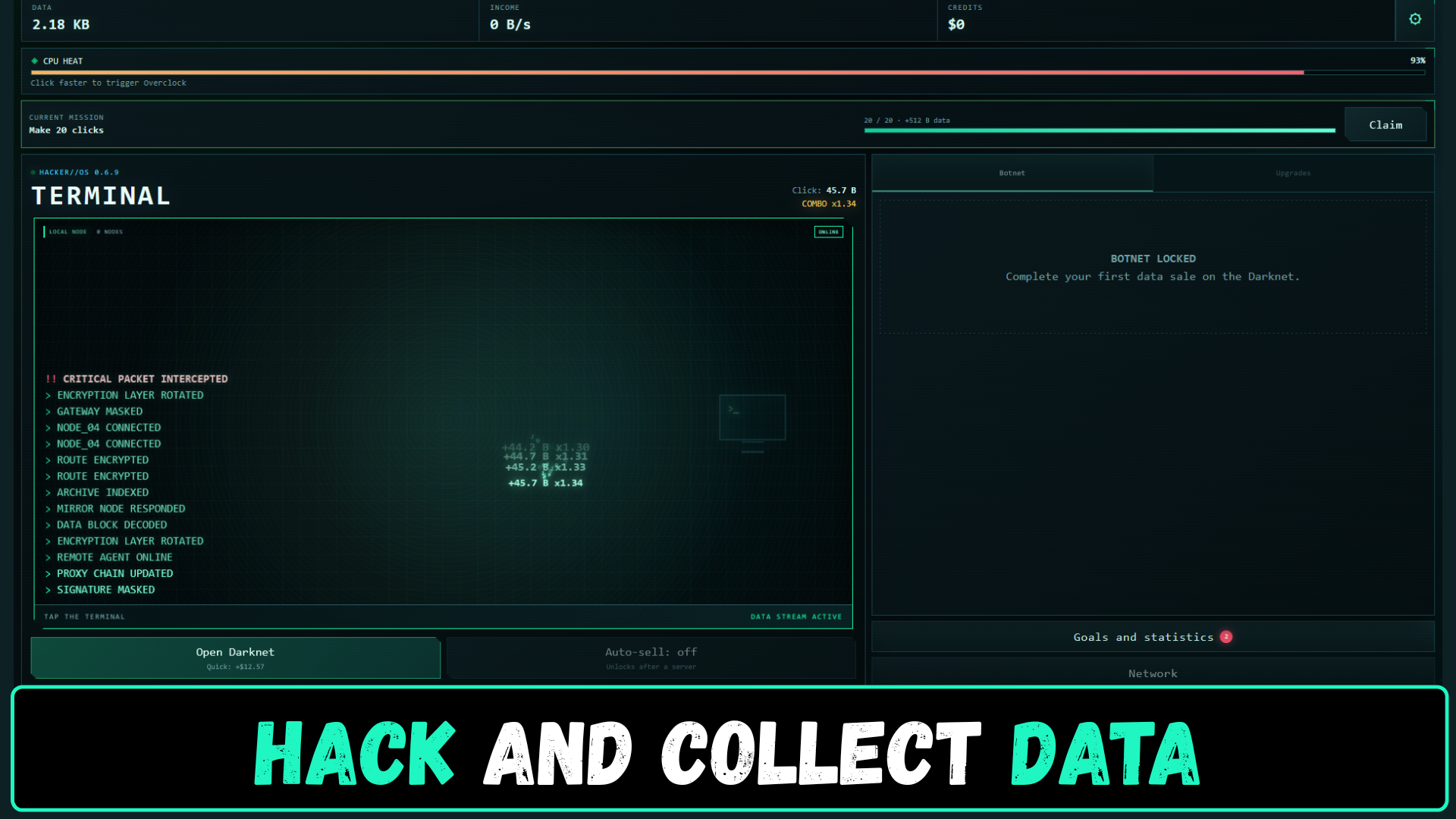Hacker Clicker: Build Your Network — screenshot 1