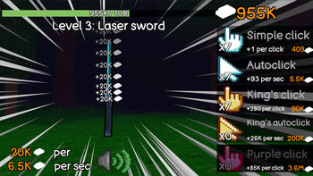 99 Nights in the Forest: Clicker weapon Evolution