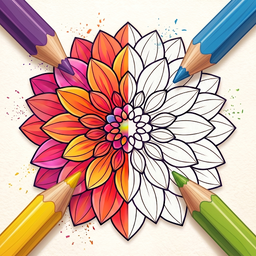 Floral Coloring pages