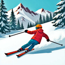 Skier vs Zombie mutants