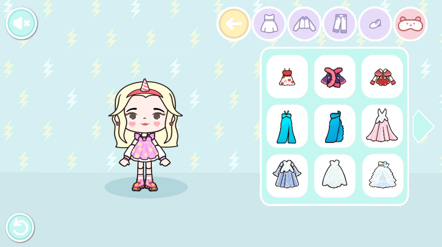 Miga World Stylist" screenshot