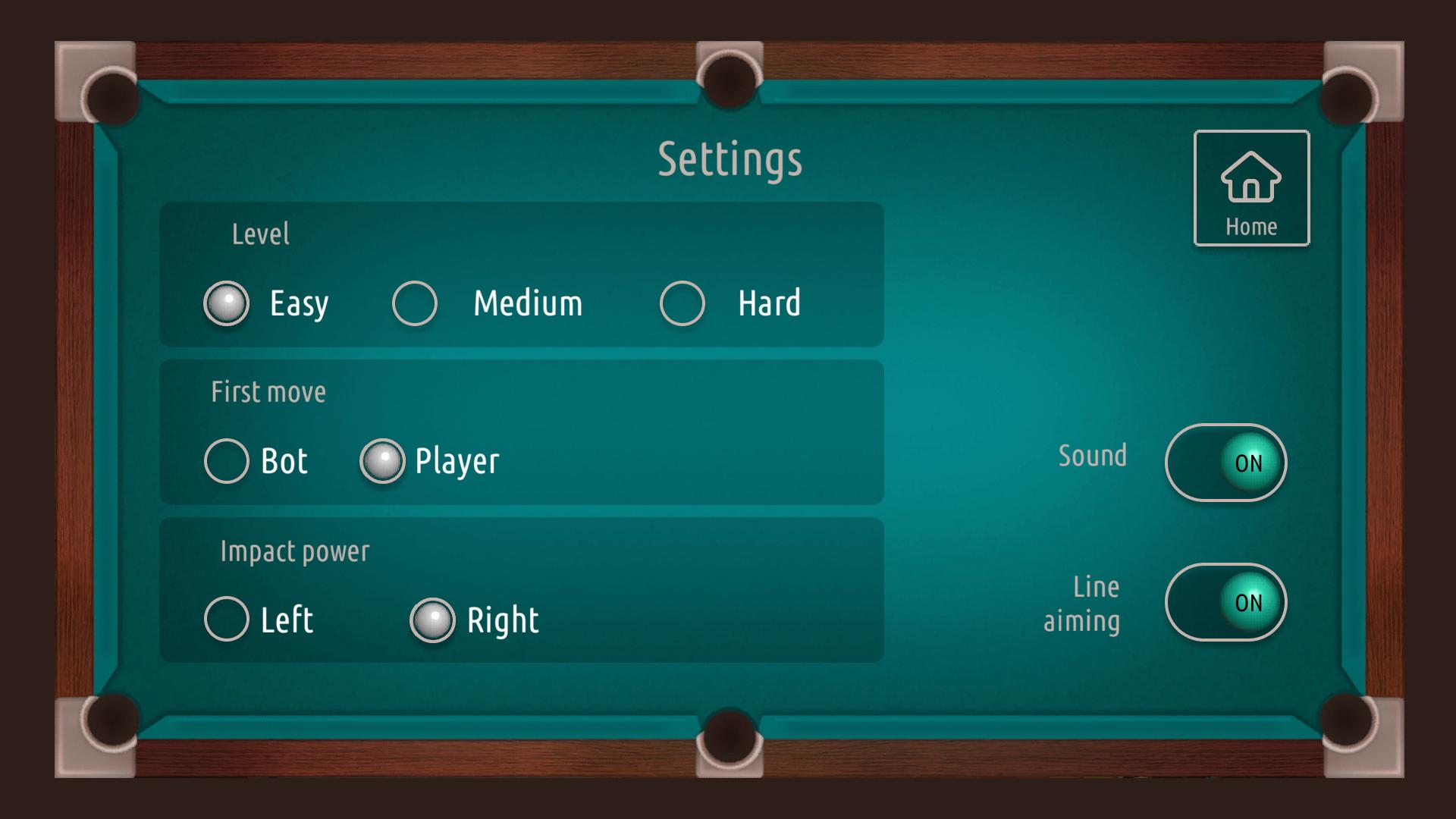 Russian billiard screenshot