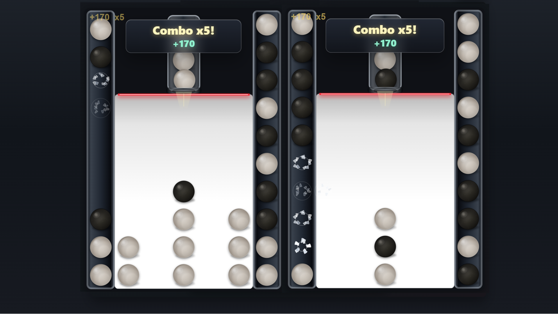 Ball cascade - swipe arcade — screenshot 1