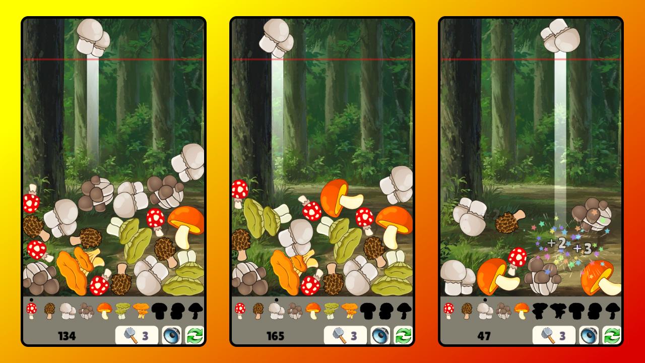 Merge Mushrooms: Forest Connect 2048 screenshot