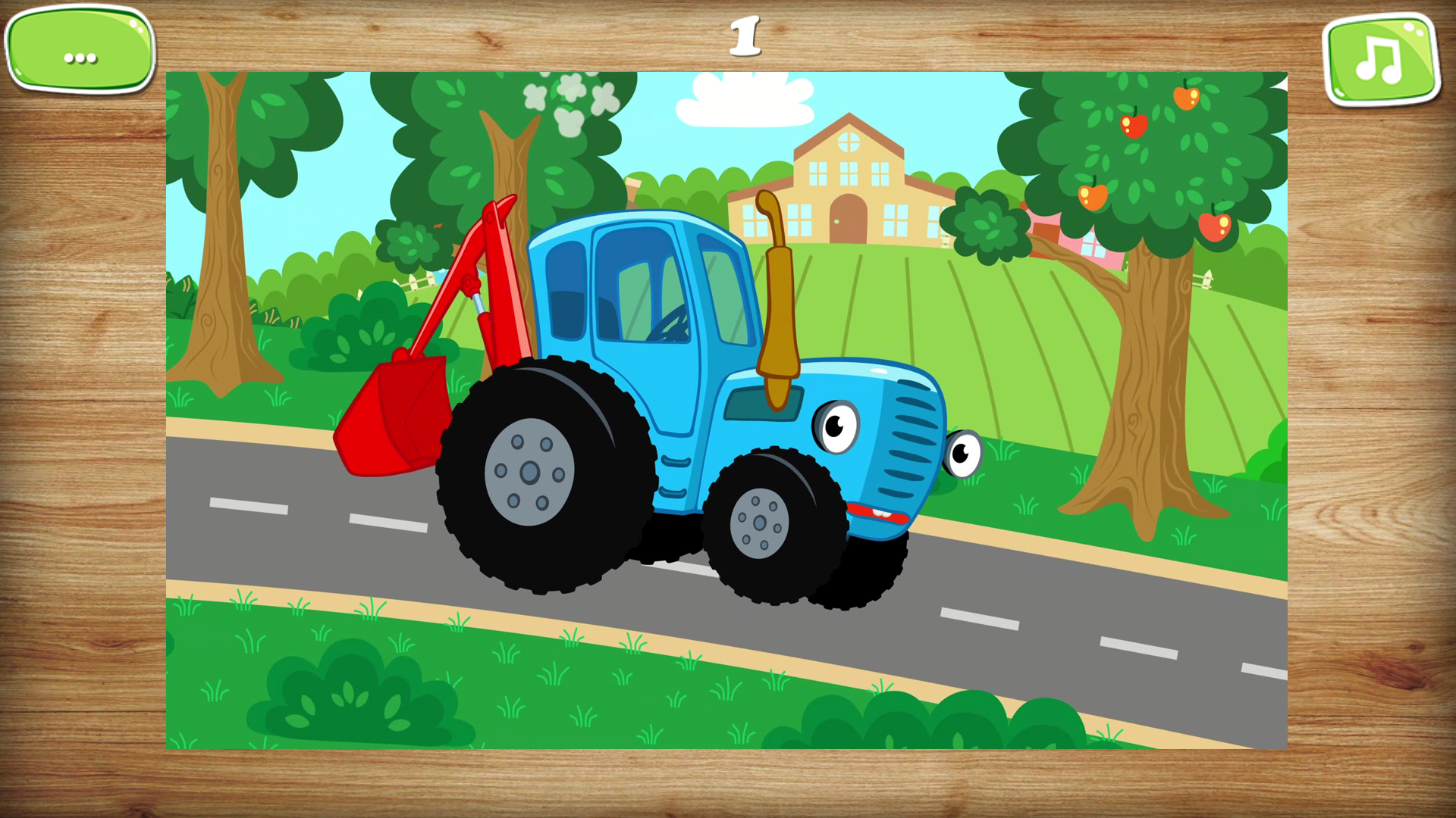 Blue Tractor - PuzzleMania screenshot