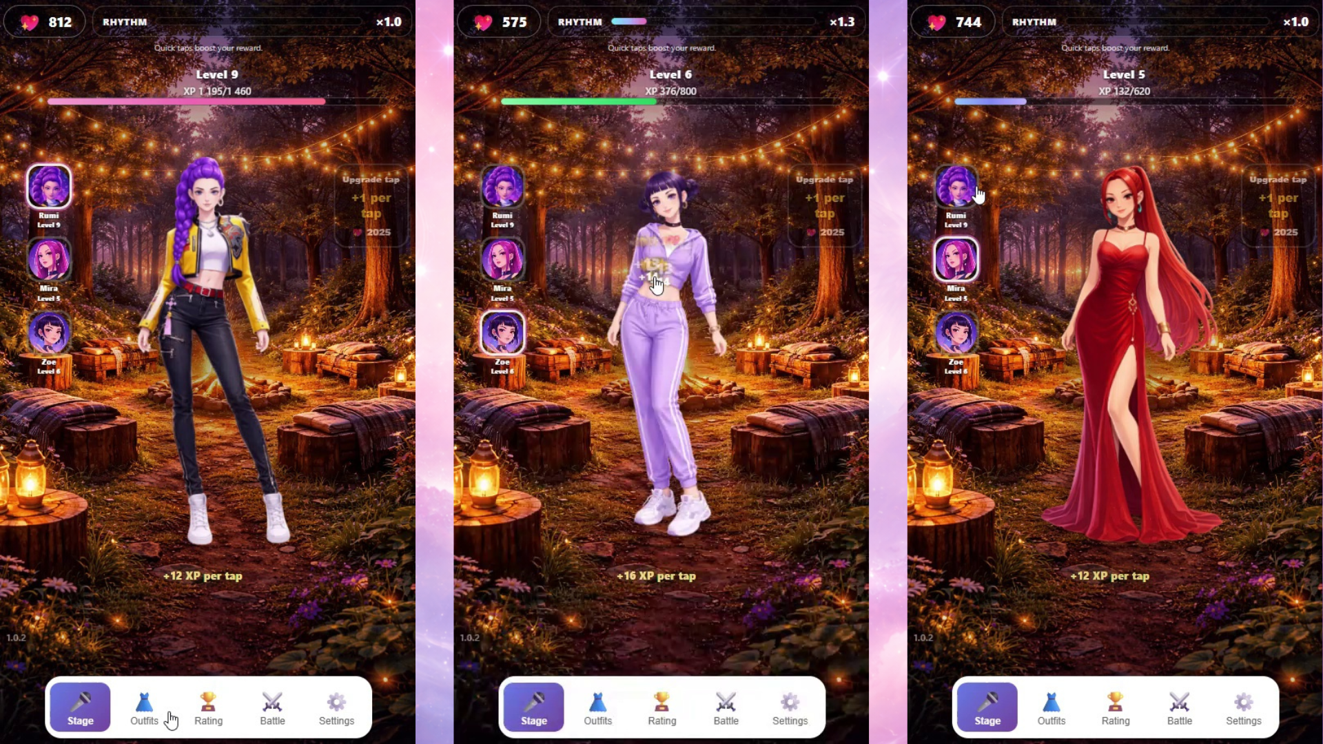 Huntrix. K-pop clicker — screenshot 1