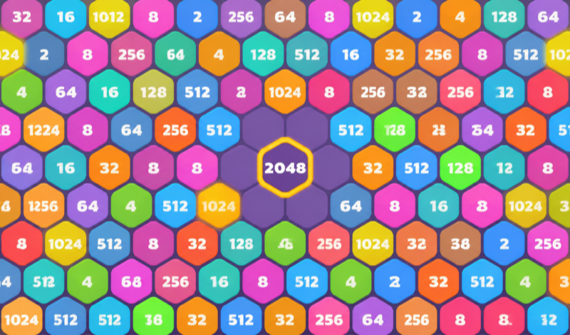 2048 Hex Merge game cover