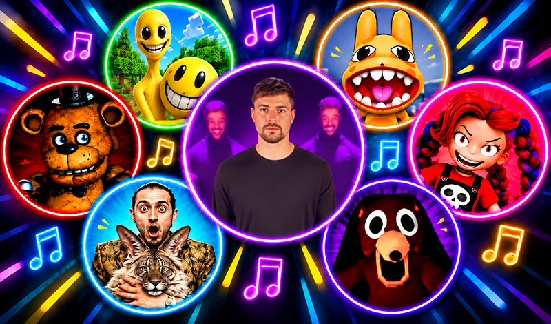 Meme Songs－Brainrot, Brawl,99 Nights,Sprunki, FNAF game cover