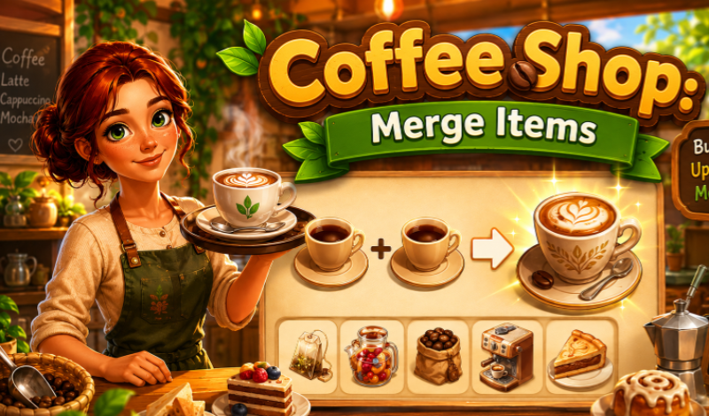 Coffee Shop: Merge Items game cover