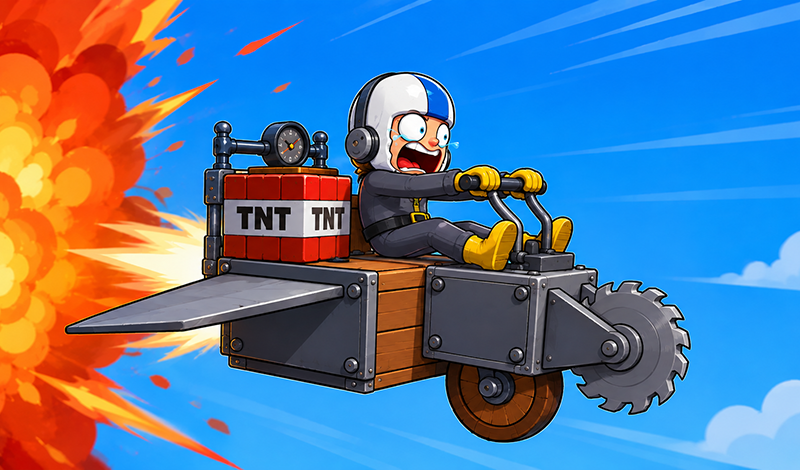 Crazy Car Builder game cover