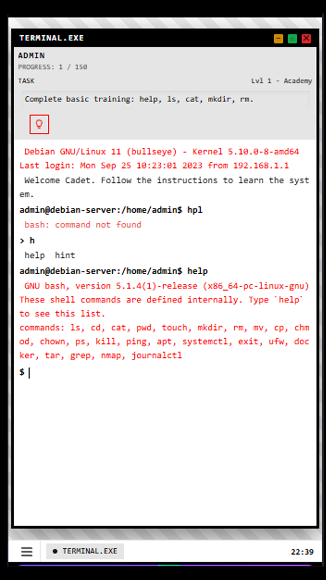 Sysadmin: Linux Simulator screenshot 4