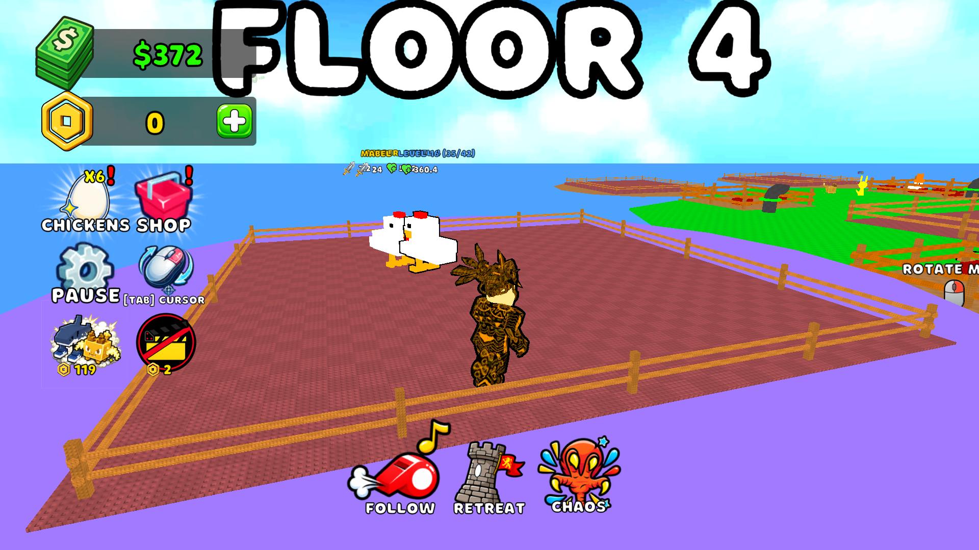 Obby: Grow a Chicken Fighter 3D — screenshot 4