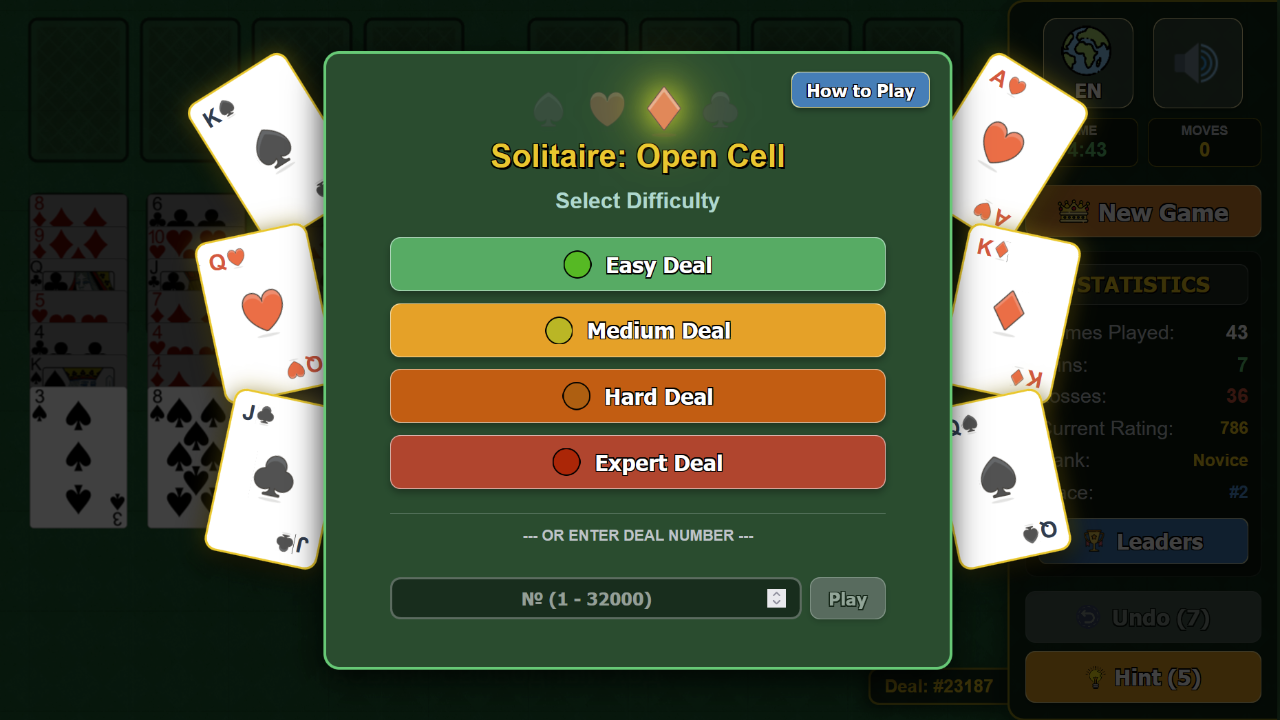 Solitaire: Open Cell — screenshot 2