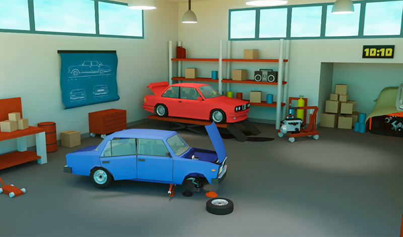 Retro Garage - Car Mechanic game cover