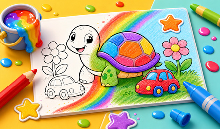 Draw with Pencils - Coloring Book!
