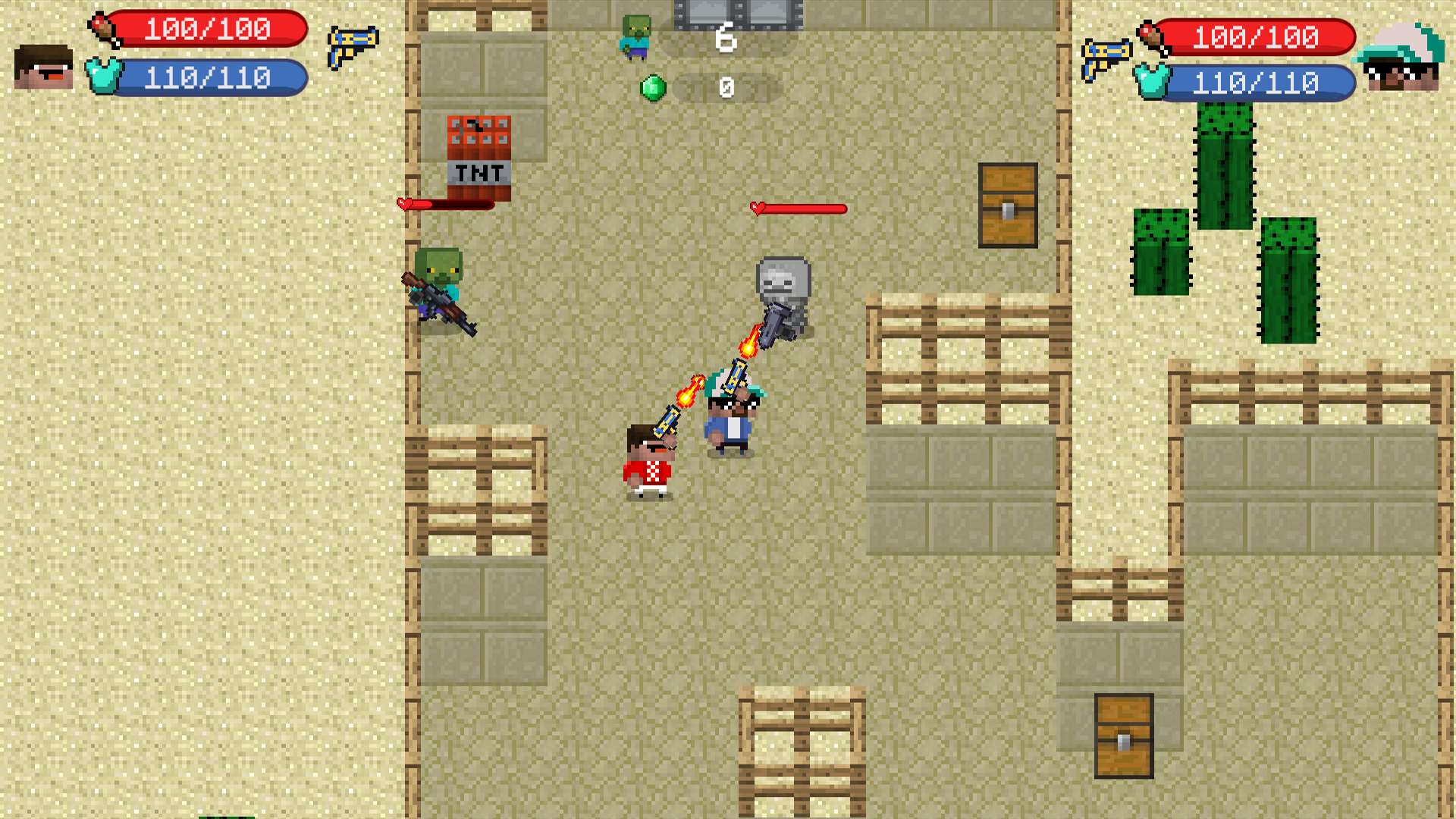 Mine Pixel Shooter — скриншот 1