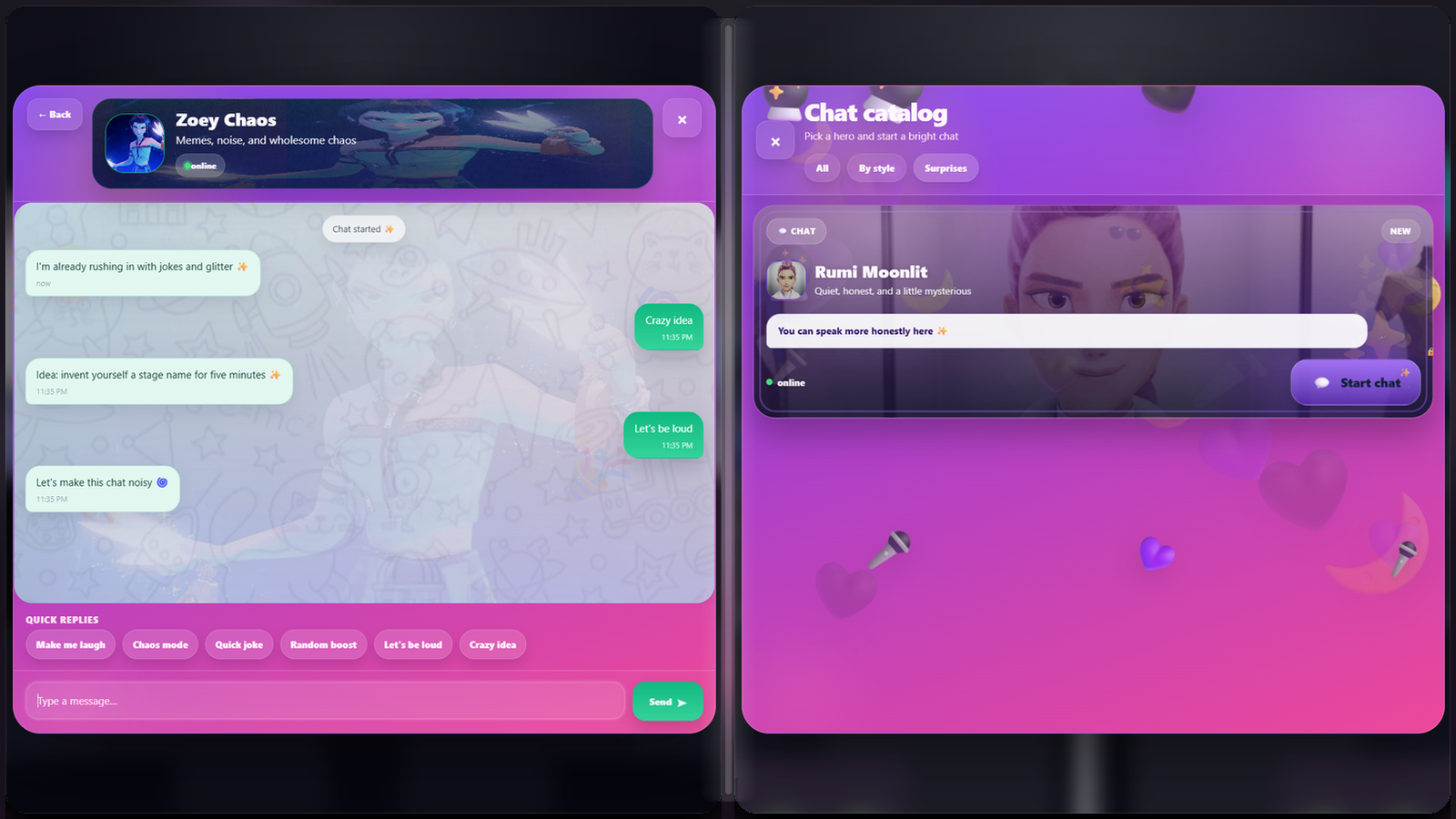 Text the K-pop Demon Hunters! — screenshot 2