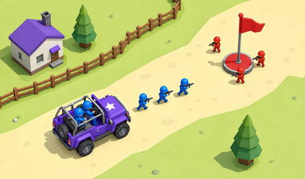 Little Commander: Red vs Blue