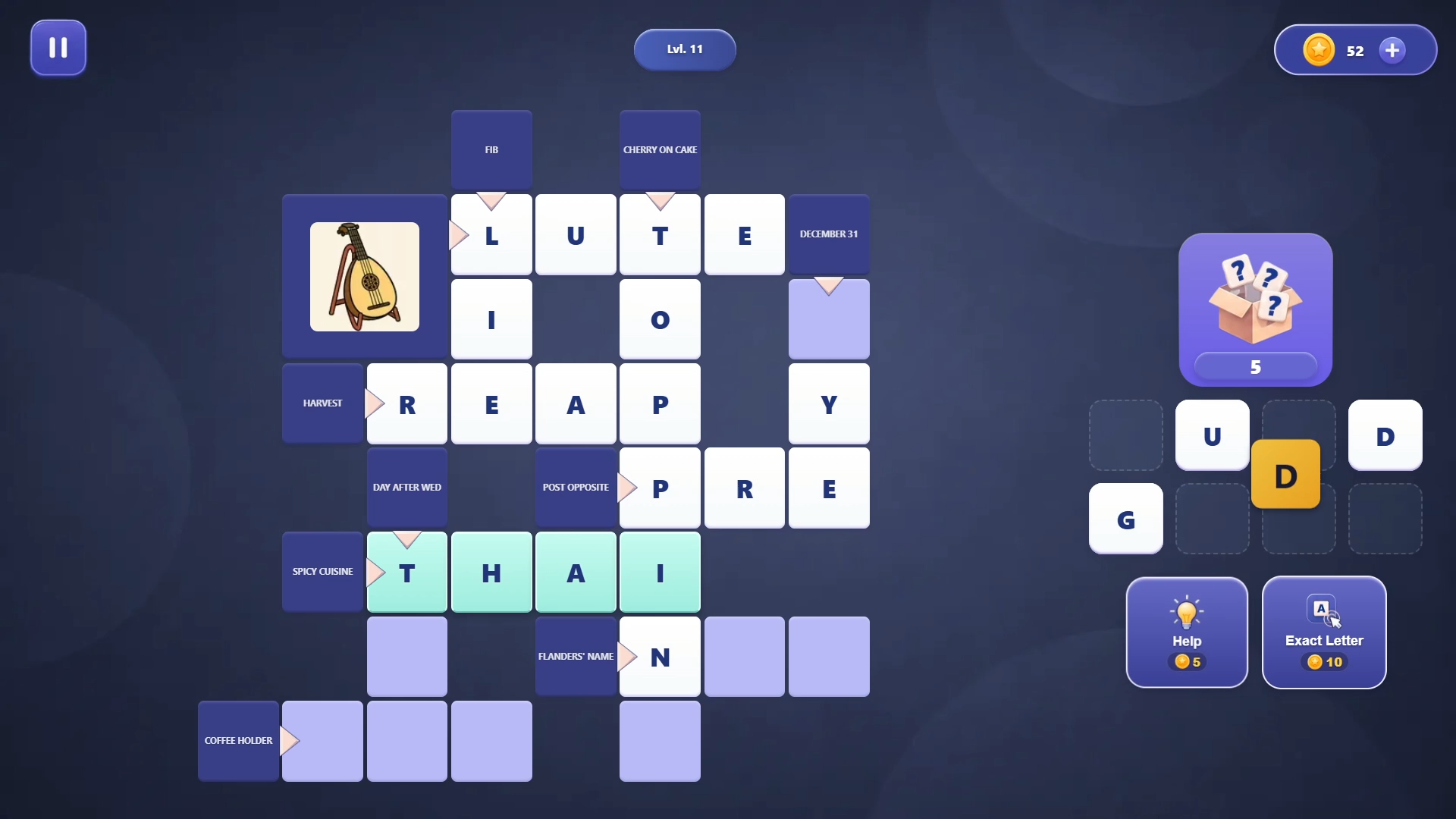 Crosswords: Letters from a Box — screenshot 3