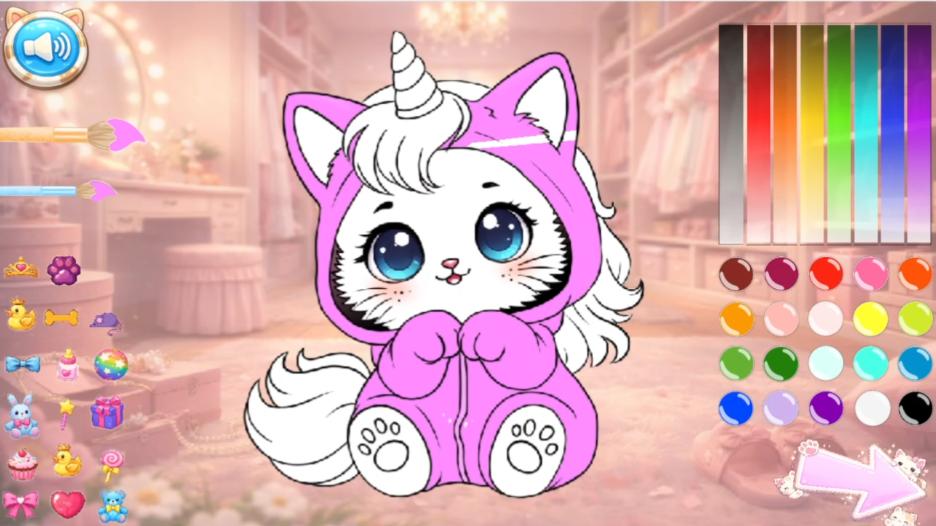Kittens - simple coloring book with stickers — screenshot 12
