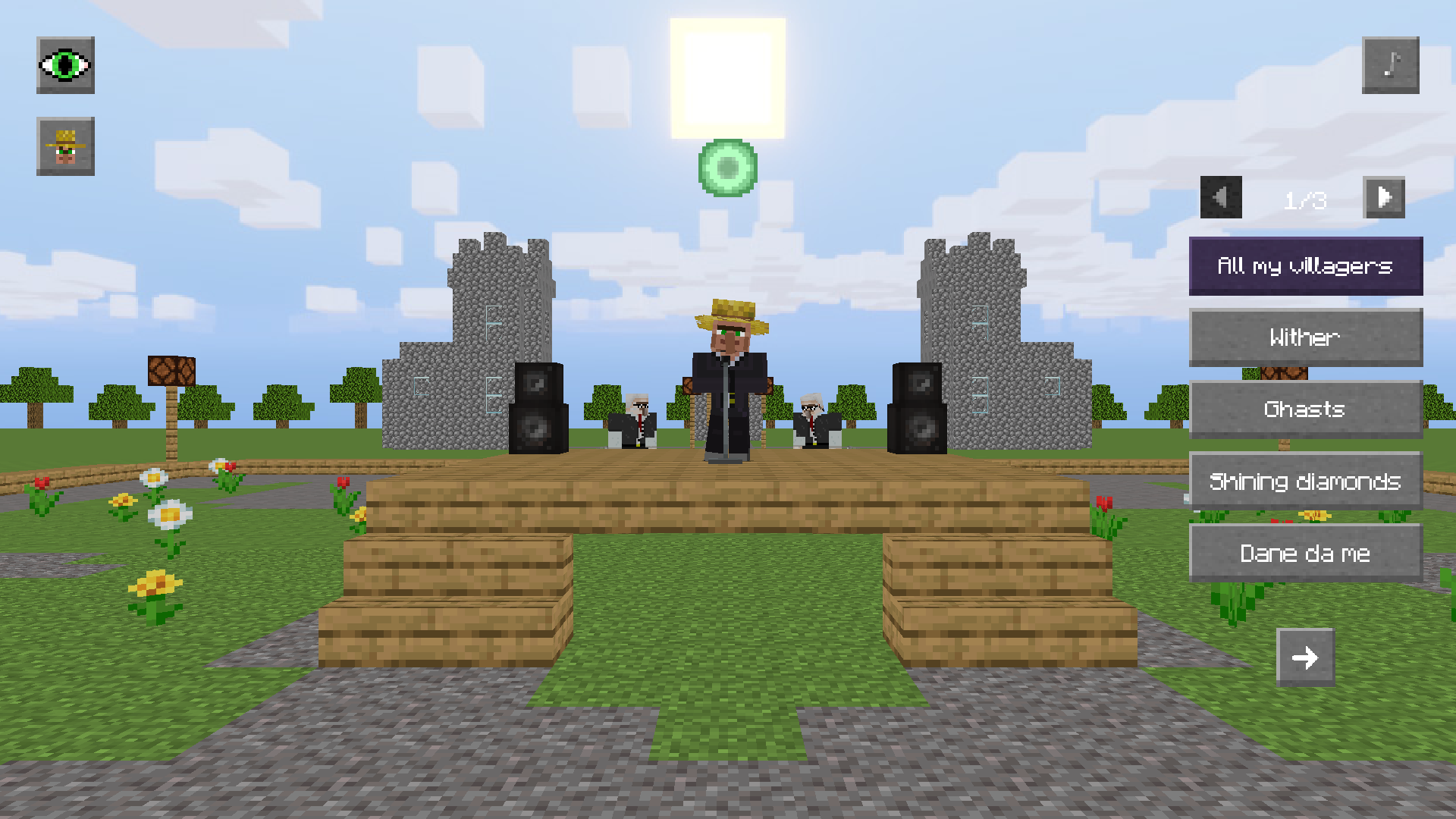 Singing villager screenshot