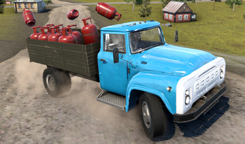 Дрифт суета на ЗИЛЕ