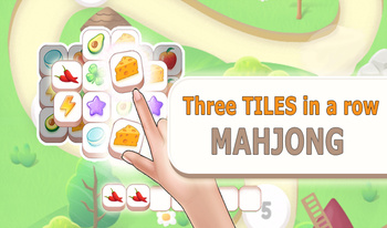 Three tiles in a row: Mahjong